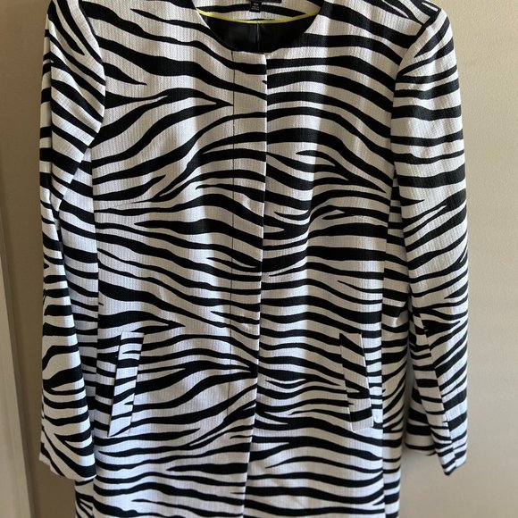 Talbots Zebra Print Topper Jacket Tags On - Picture 1 of 2